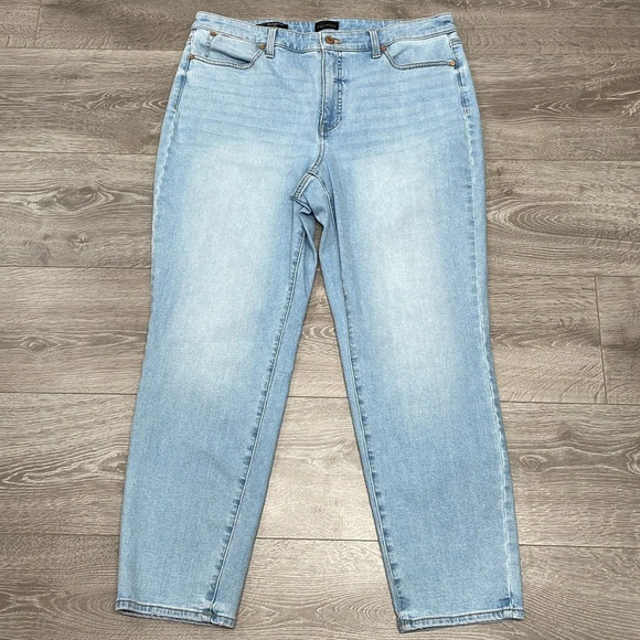 NWOT Talbots Curvy Slim Ankle Jean Seastone Wash Denim 14 - Picture 8 of 15